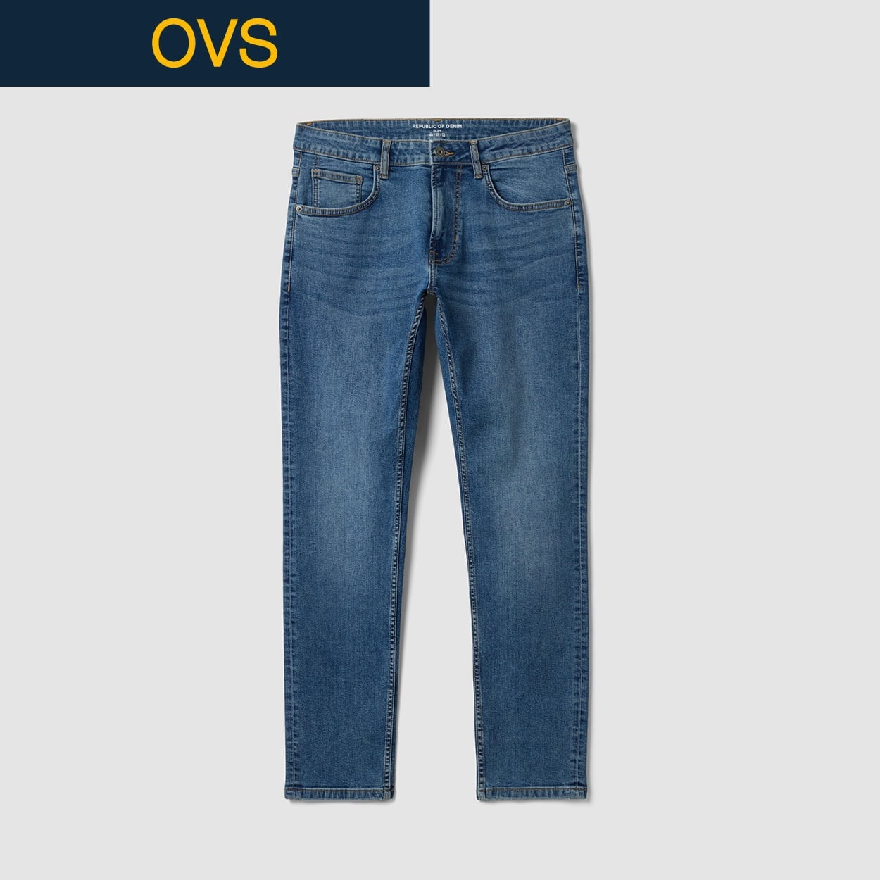 OVS（オヴィエッセ） スリムフィットジーンズ 2849894(ブルー-M)