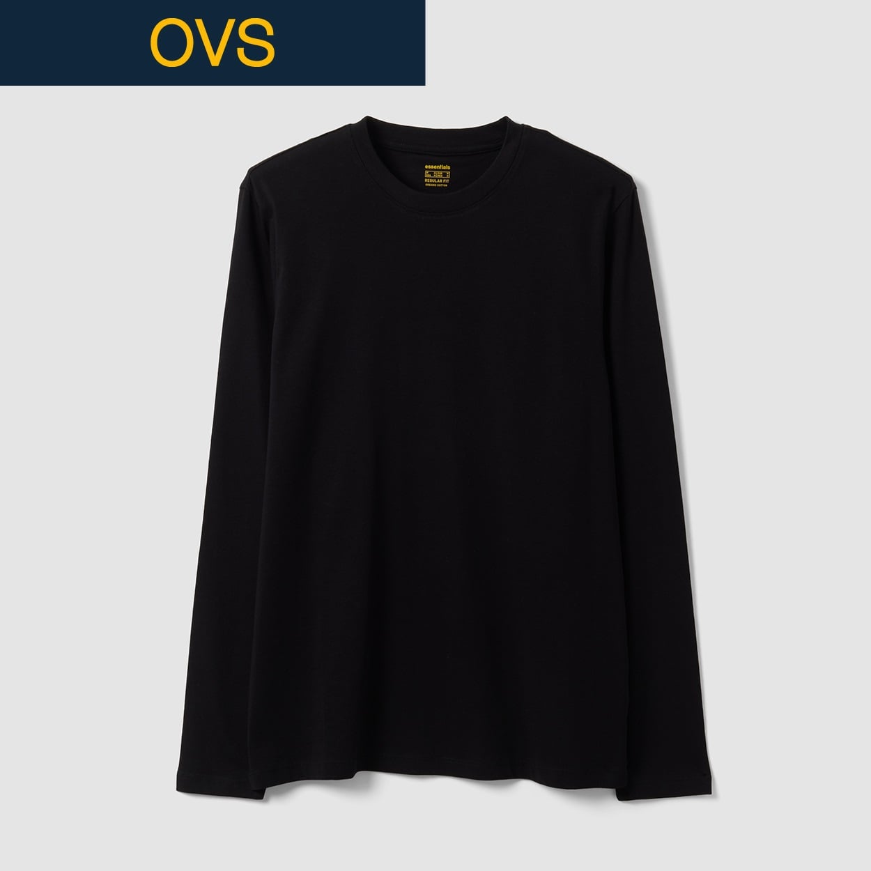OVS（オヴィエッセ） コットン長袖Ｔシャツ 2853121(ウスグレー-S)