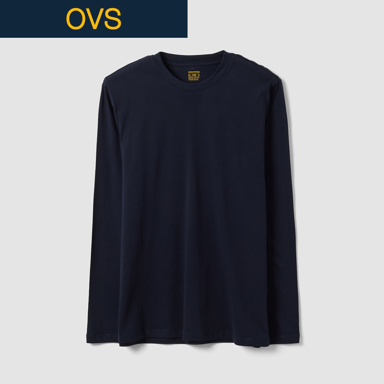 OVS（オヴィエッセ） コットン長袖Ｔシャツ 2853126(ウスアオ-M)