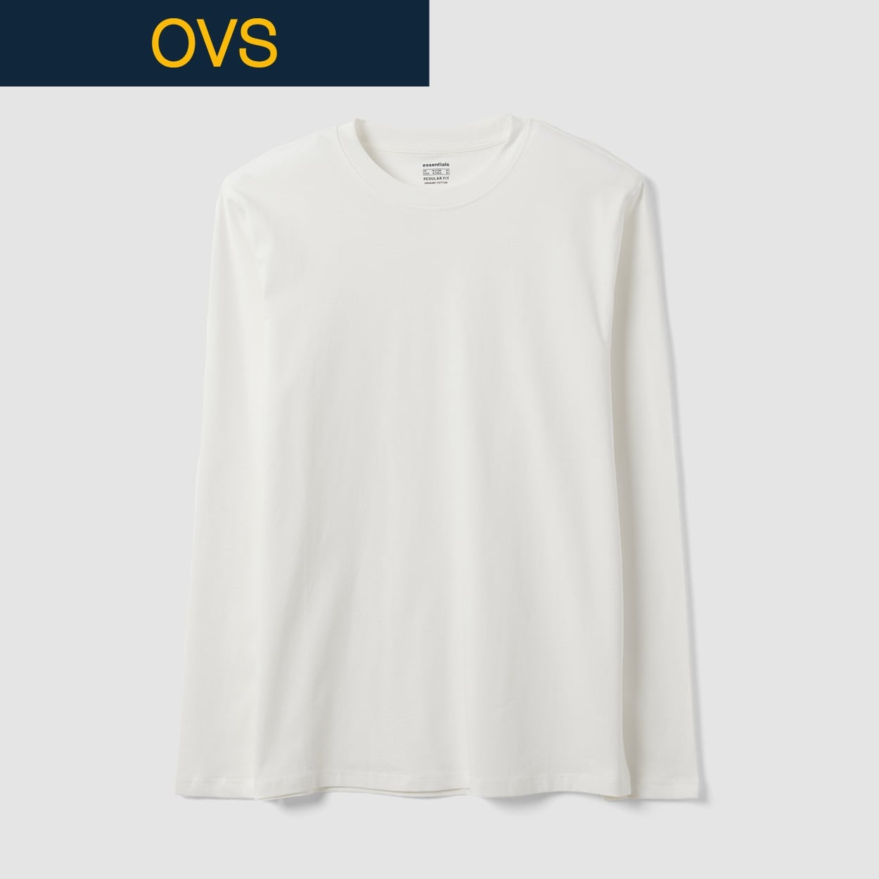 OVS（オヴィエッセ） コットン長袖Ｔシャツ 2853131(アイボリー-M)