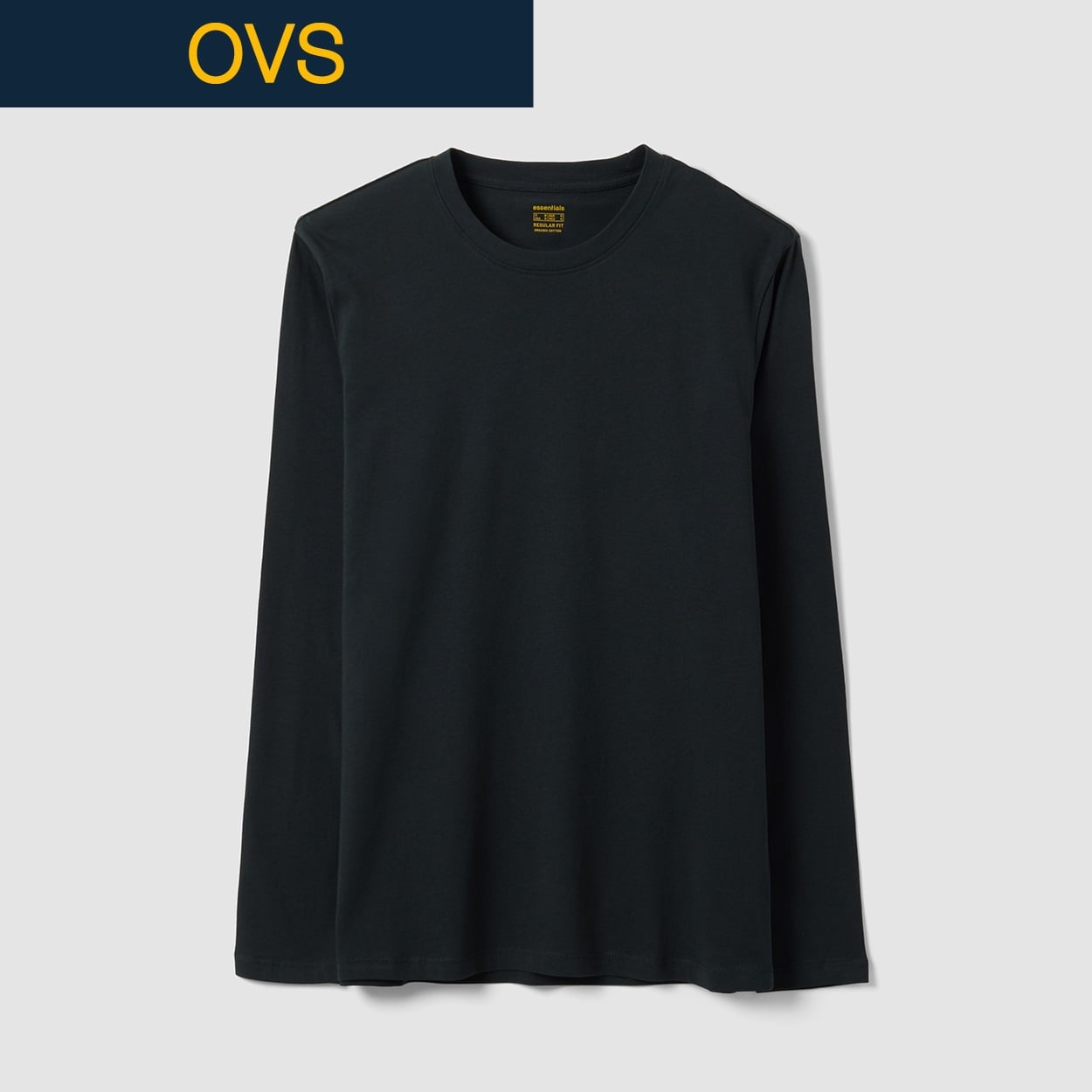 OVS（オヴィエッセ） コットン長袖Ｔシャツ 2853141(ウスクロ-L)