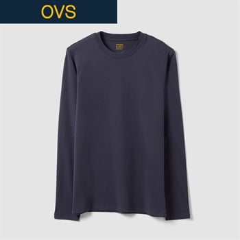 OVS（オヴィエッセ） コットン長袖Ｔシャツ 2853146(ウスグレー-S)