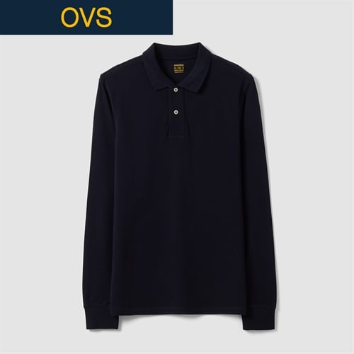 OVS（オヴィエッセ） コットン長袖ポロシャツ 2853156