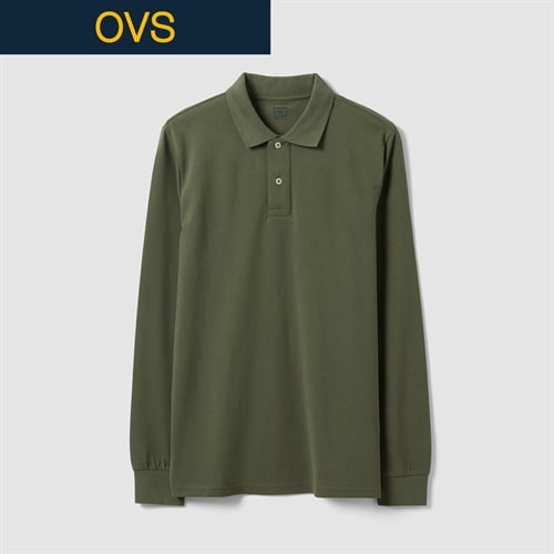 OVS（オヴィエッセ） コットン長袖ポロシャツ 2853161