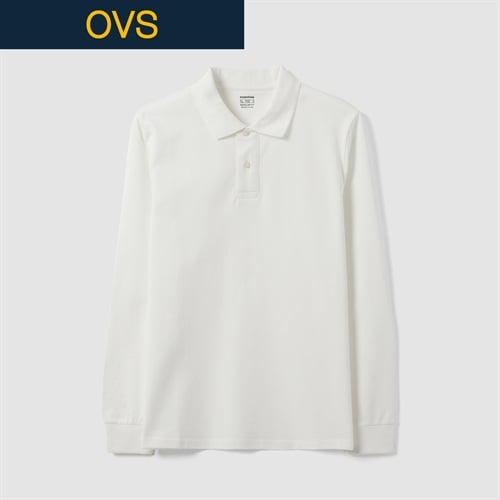 OVS（オヴィエッセ） コットン長袖ポロシャツ 2853171