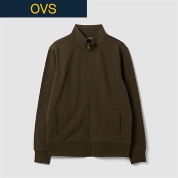 OVS（オヴィエッセ） フリースフルジップスウェット 2853283(コイミドリ-S)
