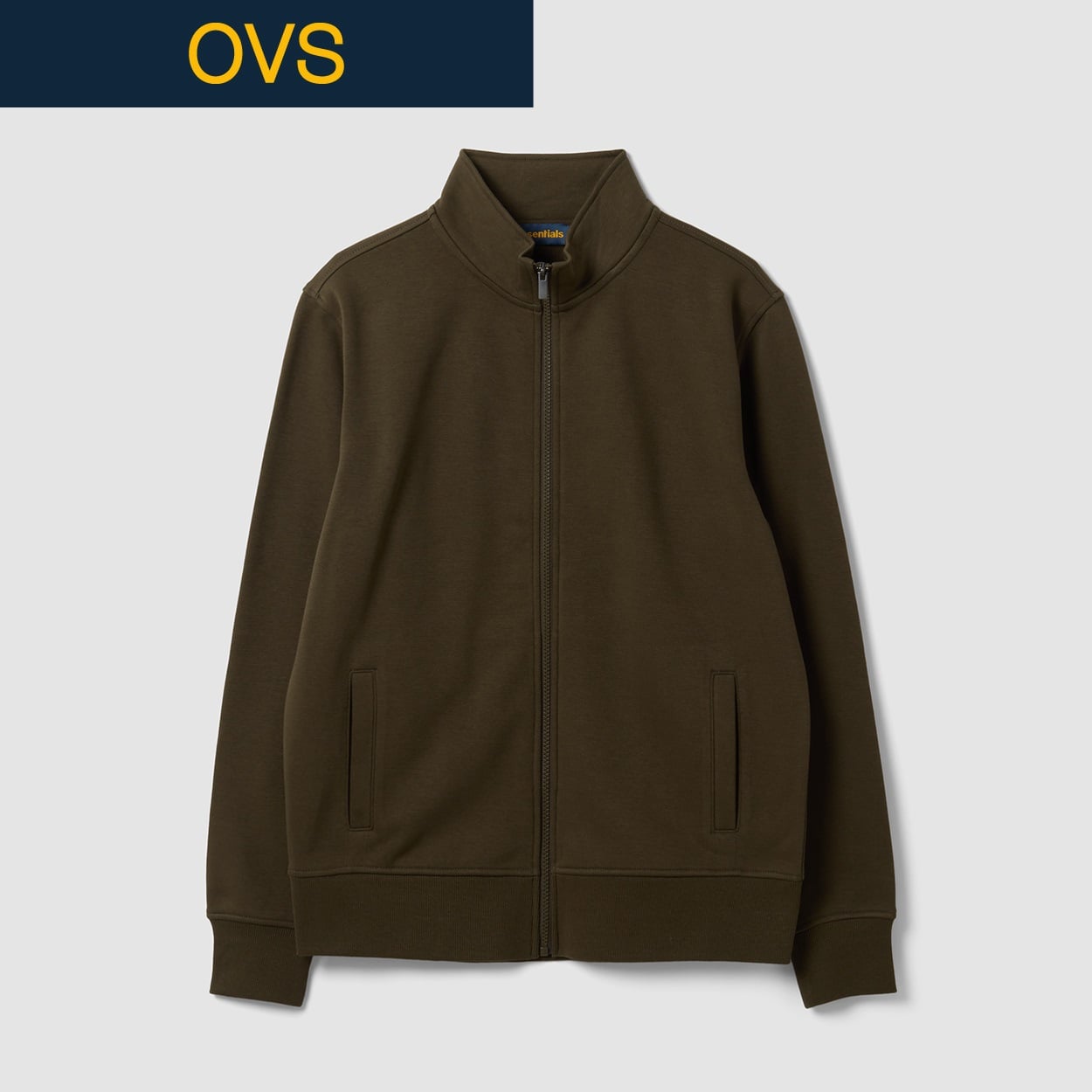 OVS（オヴィエッセ） フリースフルジップスウェット 2853283(コイミドリ-L)