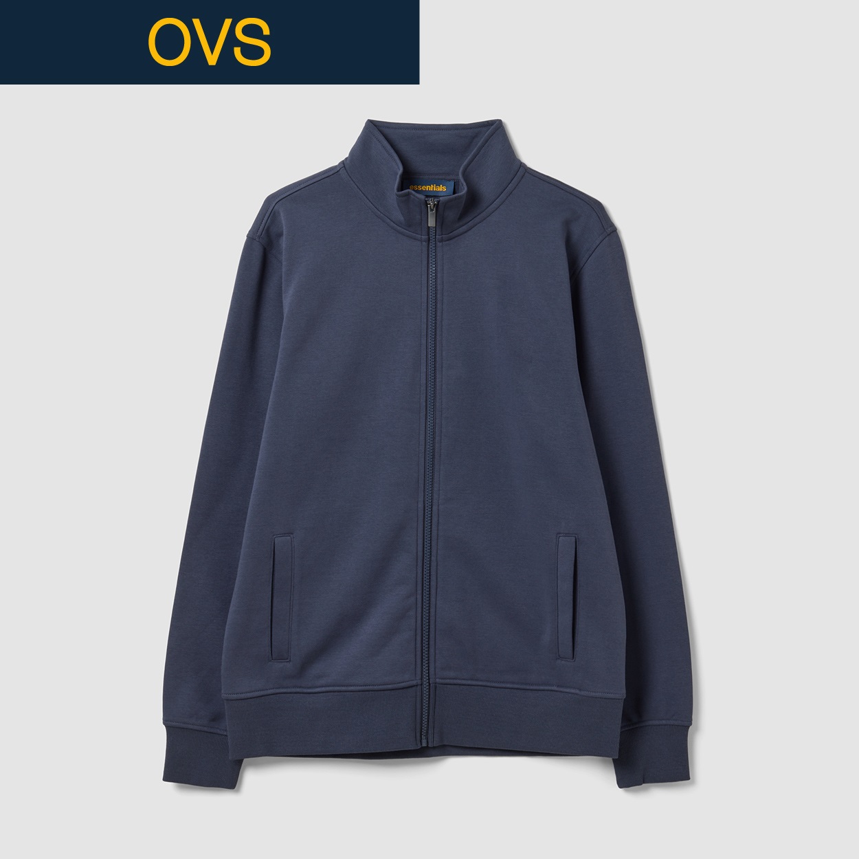 OVS（オヴィエッセ） フリースフルジップスウェット 2853298(ウスグレー-L)