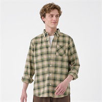 MACBETH(マクベス) 起毛チェックシャツ メンズ(キイロ-M)
