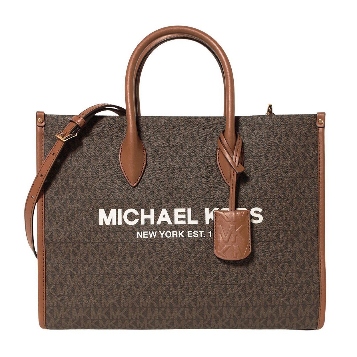 【美品】マイケルコース トートバッグ　ブラウン レザー　ハンド　レディース MICHAEL KORS】 マイケルコース ハンドバッグ トートバッグ