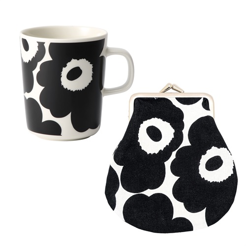 marimekko マリメッコ　2点セット marimekko / マリメッコ / ラテマグ2個セット（レッド、ブラック