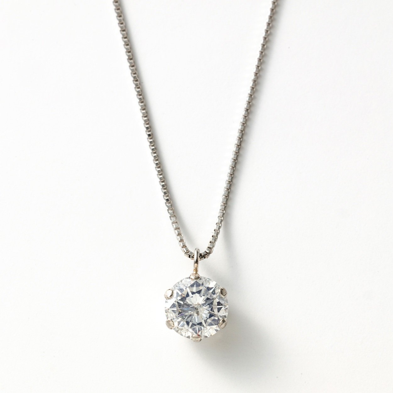 ⭐プラチナ⭐２ct⭐ダイヤモンド⭐ネックレス⭐ ダイヤモンド プラチナネックレス(2.0カラット/大特価/一粒/4月