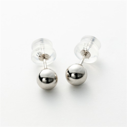 <08 BUZ>プラチナ/ボールピアス(ボール約5mm)