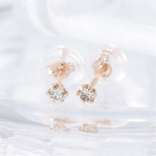 QVC 18k ブラウンダイヤモンド　計0.2ctUP ピアス d-pierce-02-bezel.jpg