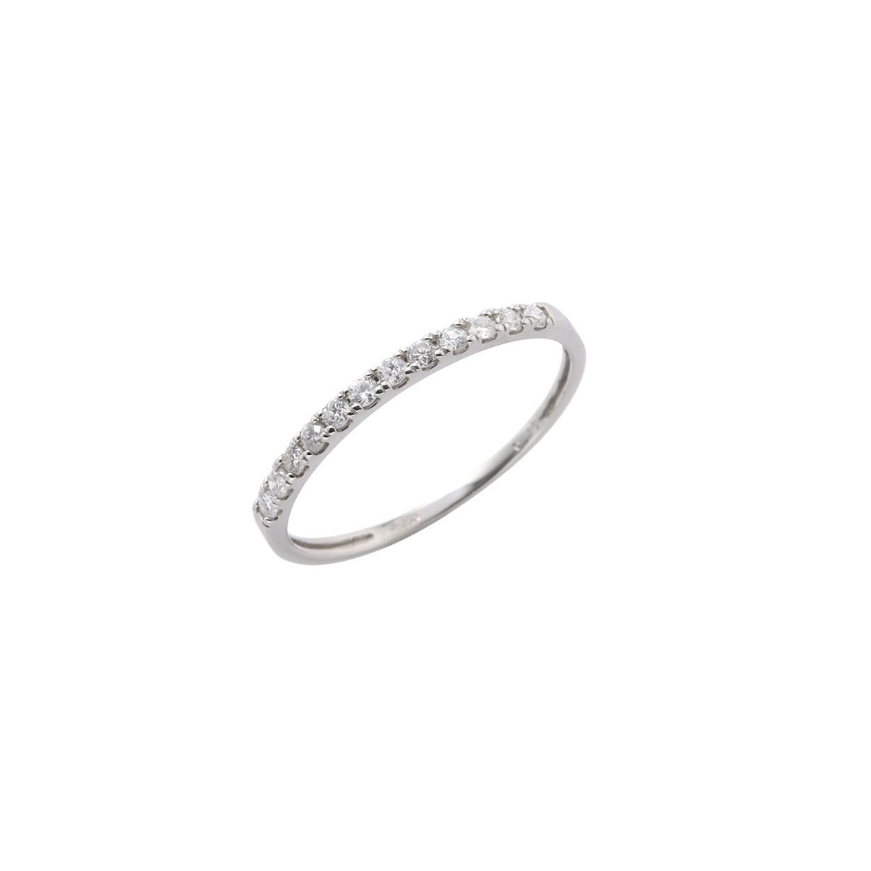 プラチナ【ハーフエタニティリング15号】天然ダイヤモンド0.15ct 新品！ 09 3日間>プラチナダイヤ計0.15ctハーフエタニティリング 15号