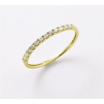 ＊arles＊18金【ハーフエタニティリング 17号】0.15ct新品！ 09 3日間>18金イエローゴールドダイヤ計0.15ctハーフ