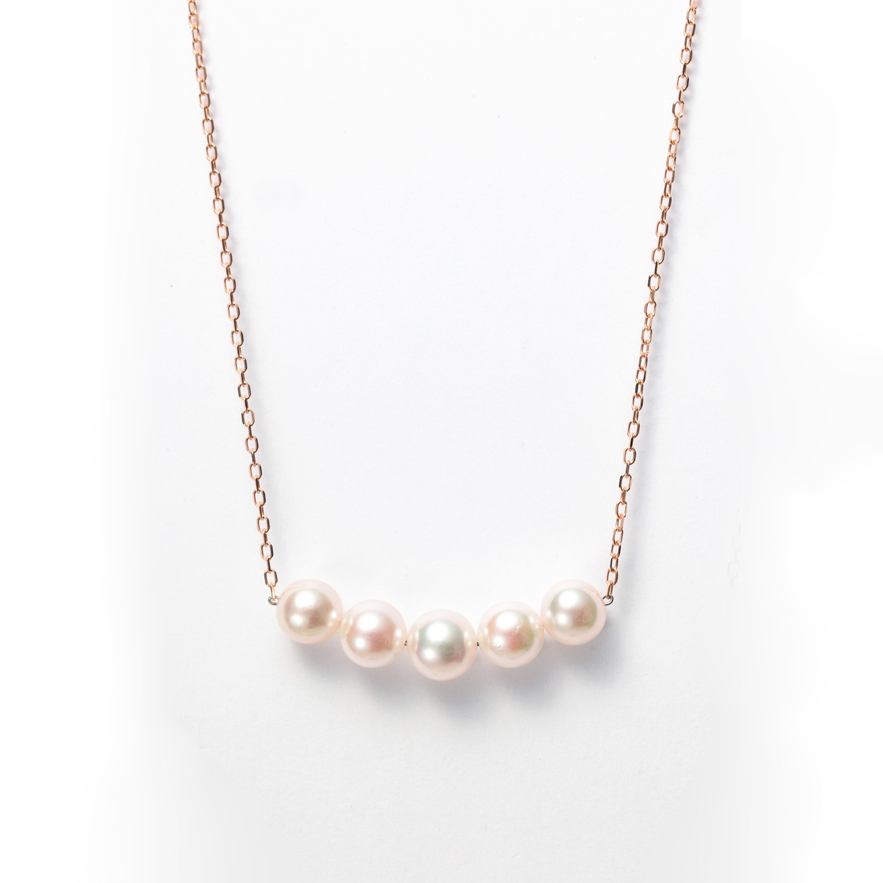 ネックレス ピンク 真珠 ゴールド