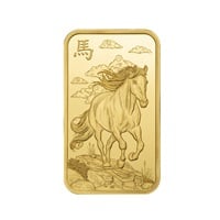 harue　❀数量限定　金箔金の馬❀ 徳力本店 純金製『左馬』専用ガラスケース付 | 東京書芸館公式通販