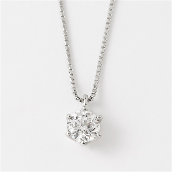 プラチナダイヤ0.5ctネックレス(ハート＆キューピッド)<01 新春