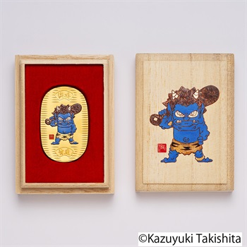 瀧下和之 青鬼 vol 2 限定210体 希少 鬼小判 日本画家 瀧下和之監修 純金 赤鬼 青鬼 緑鬼 3枚セット 合計30g
