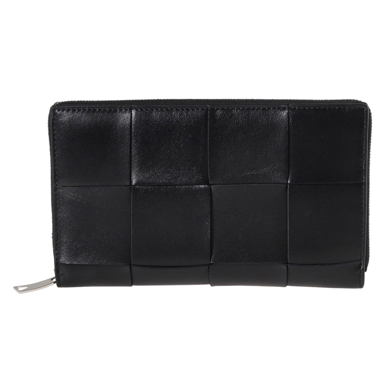 値下げ】BOTTEGA VENETA カセットジップアラウンドウォレットブラック BOTTEGA VENETA カセットジップアラウンドウォレット黒 RFID対応