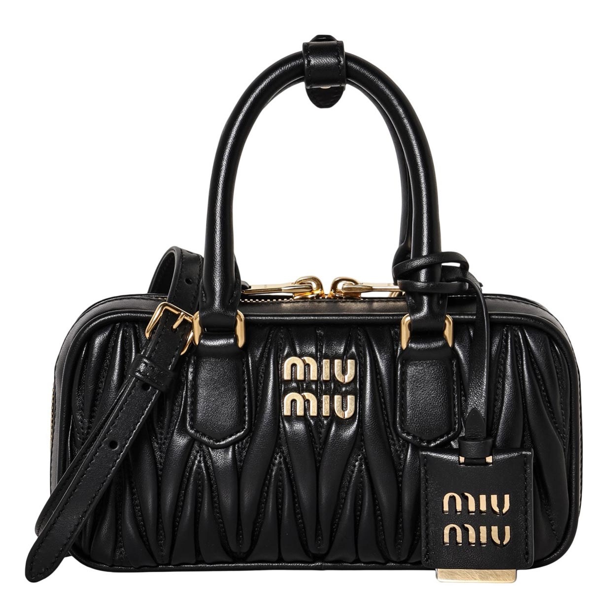 miumiu アルカディ マテラッセレザー ミニバッグ MIU MIU(ミュウミュウ) アルカディ マテラッセレザー ミニバッグ