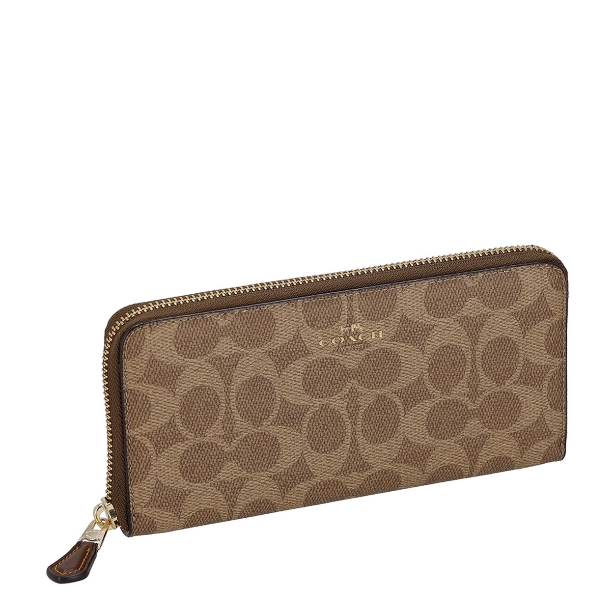 値下げ★COACH 長財布 ブラウン COACH(コーチ) ラウンドファスナー長財布 CCQ08 IMXHE<01 新春