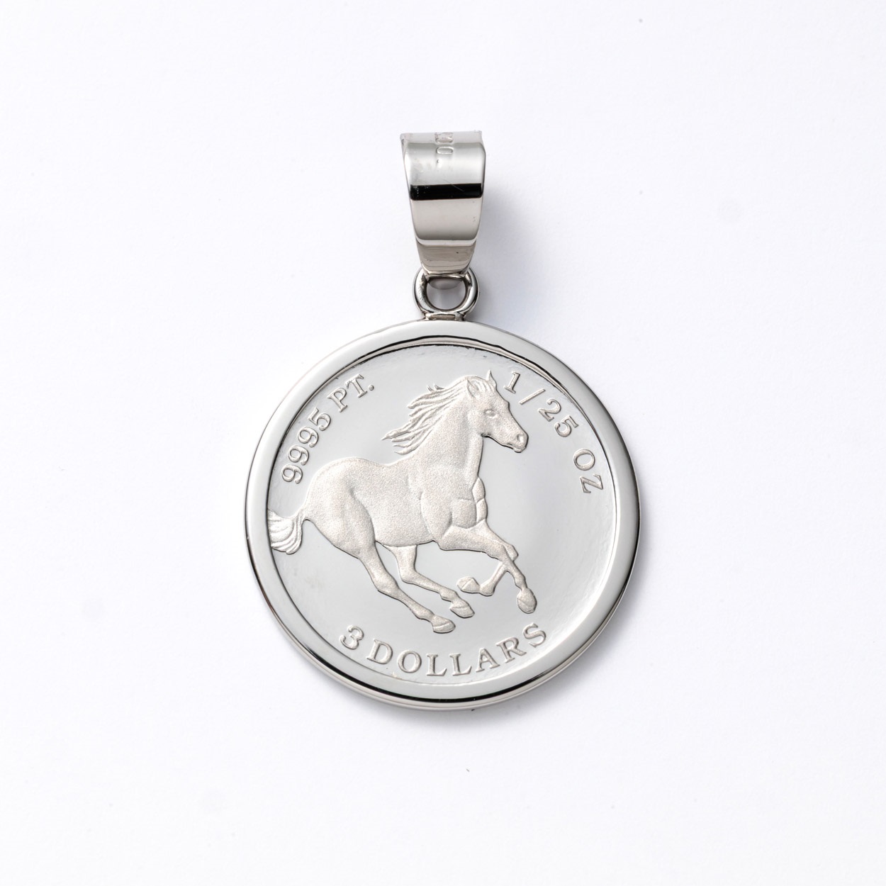 純プラチナ エリザベス/ホースデザイン 1/25オンスコイン プラチナ(PT900)枠ペンダントトップ<01 従販> | イオンスタイルオンライン  衣料品・暮らしの品をネットでお買物