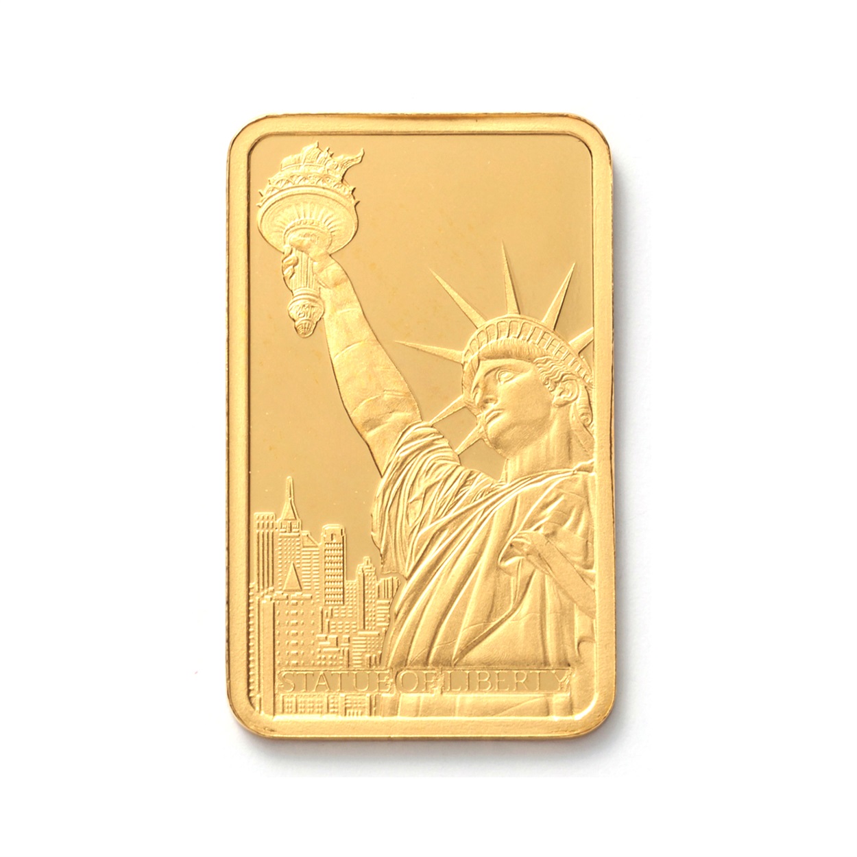 スイス/パンプ社】24金(純金)リバティインゴット(自由の女神像
