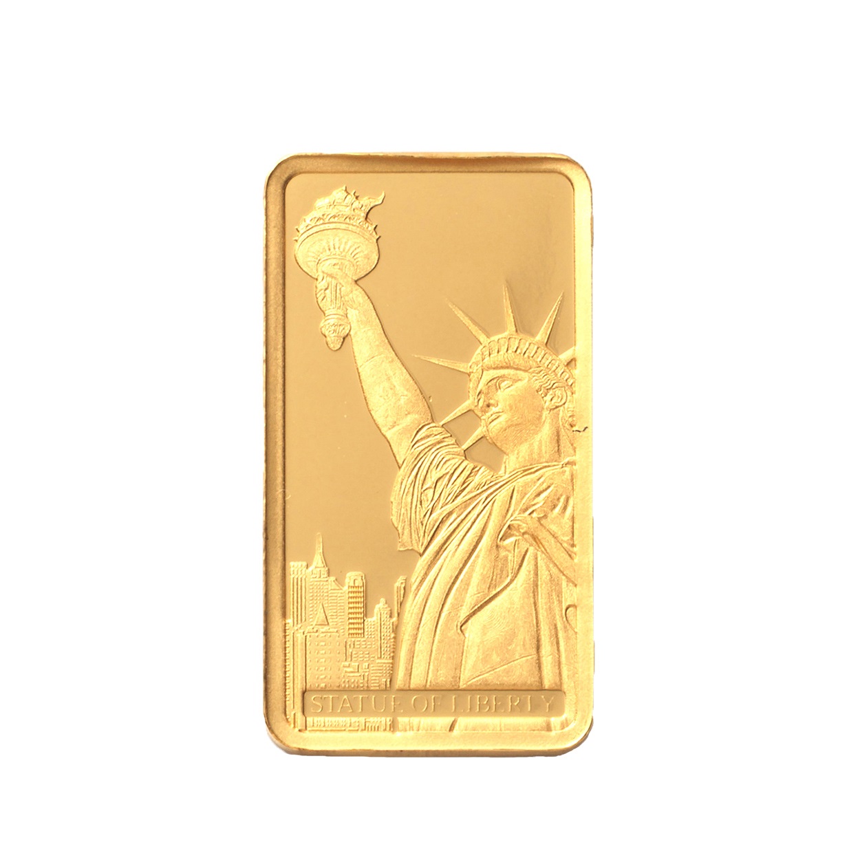 スイス/パンプ社】24金(純金)リバティインゴット(自由の女神像