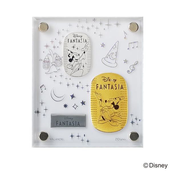 Disney 『FANTASIA』純金 純プラチナ小判2枚セット 合計30g<04 GW