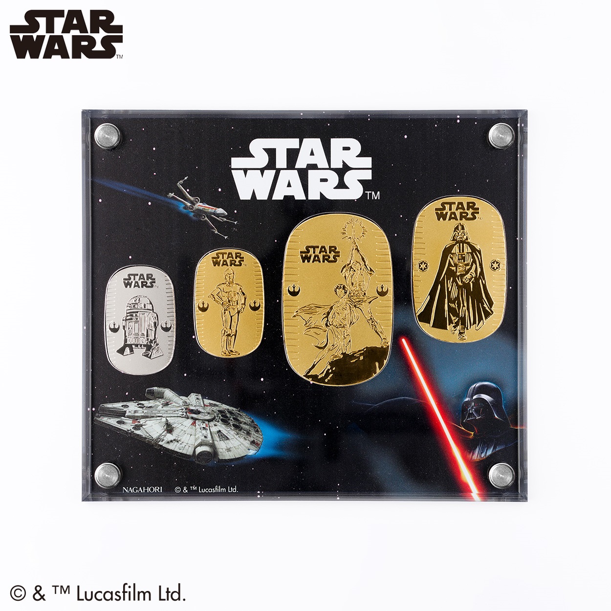 STAR WARS』スター・ウォーズ小判4枚セット 「Luke & Leia」「DARTH