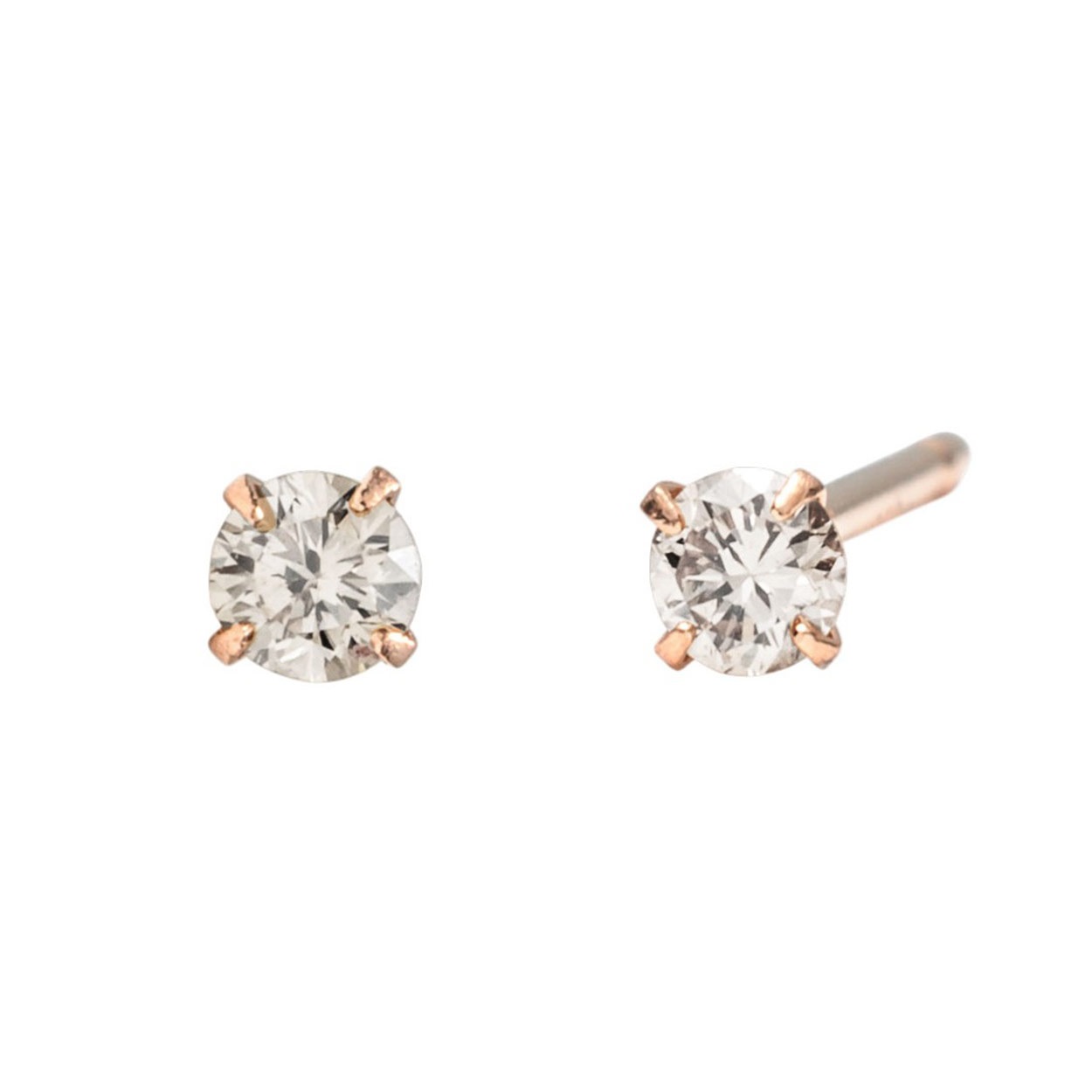 18金ピンクゴールド ダイヤピアス 0.06ct<05 予> | イオンスタイル 