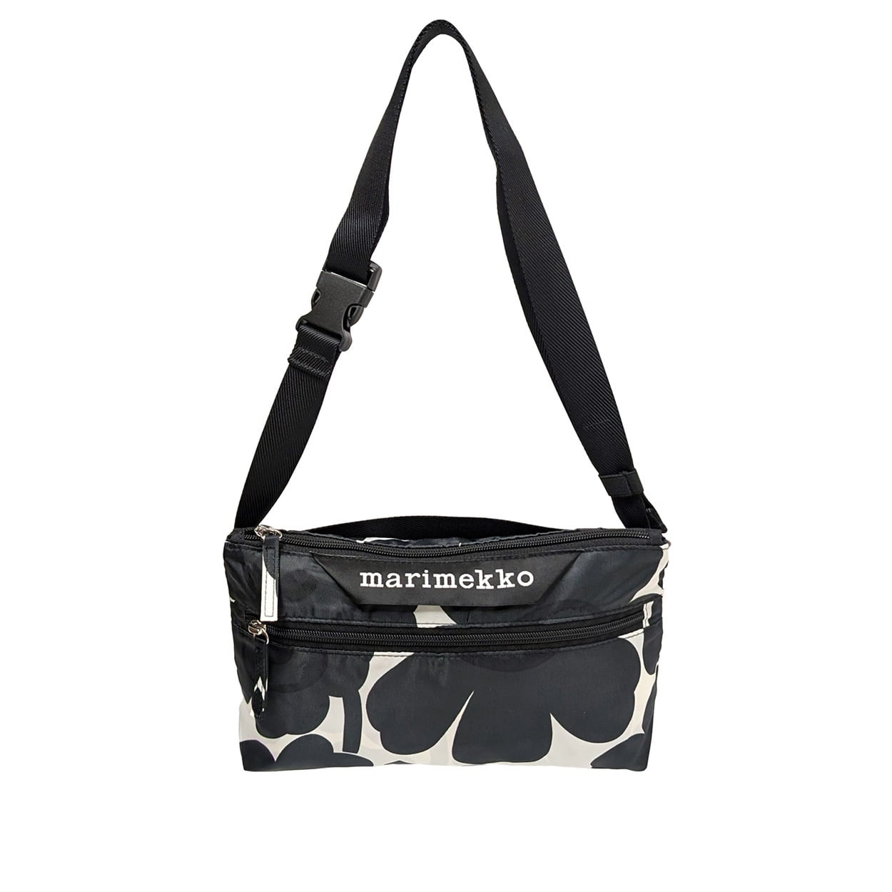 marimekko(マリメッコ) Neat Crossbody Unikko S ショルダーバッグ 095250 919<06 従販>(ブラック×オフホワイト-フリー)