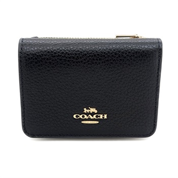 COACH(コーチ) 3つ折り小銭入れ付き財布 CZ034 IMXAQ<06 従販>(ウォルナット／ブラック-フリー)