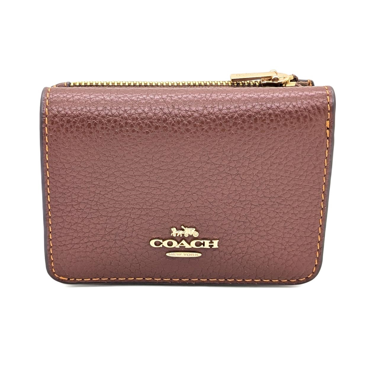COACH(コーチ) 3つ折り小銭入れ付き財布 CZ034 IMXHE<06 従販>(タン／ブラウン-フリー)