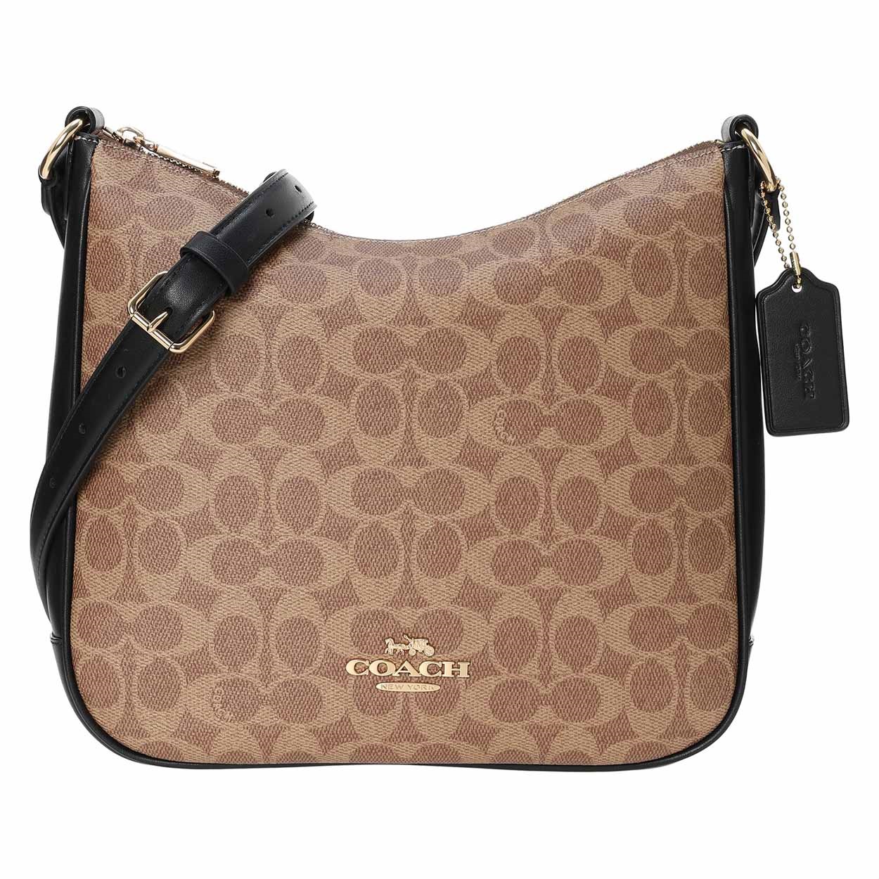 COACH(コーチ) エリーファイルバッグ CZ177 IMQRX<06 予約会>(タン/ブラック-フリー)