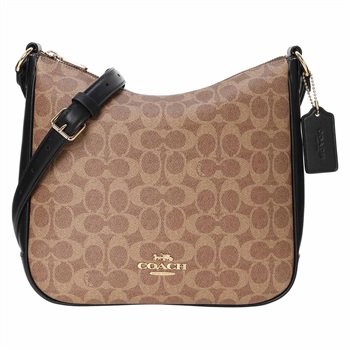 COACH(コーチ) エリーファイルバッグ CZ177 IMQRX<06 予約会>(タン/ブラック-フリー)