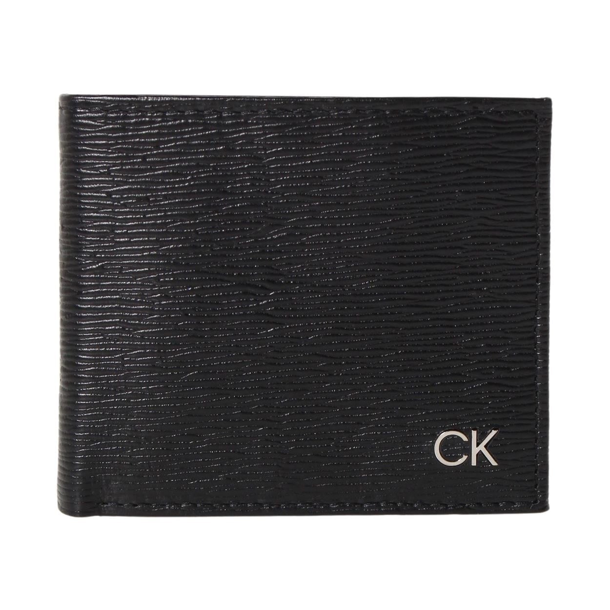 CALVIN KLEIN(カルバンクライン) 二つ折り財布 31CK130008 001<06 予約会>(ブラック-フリー)