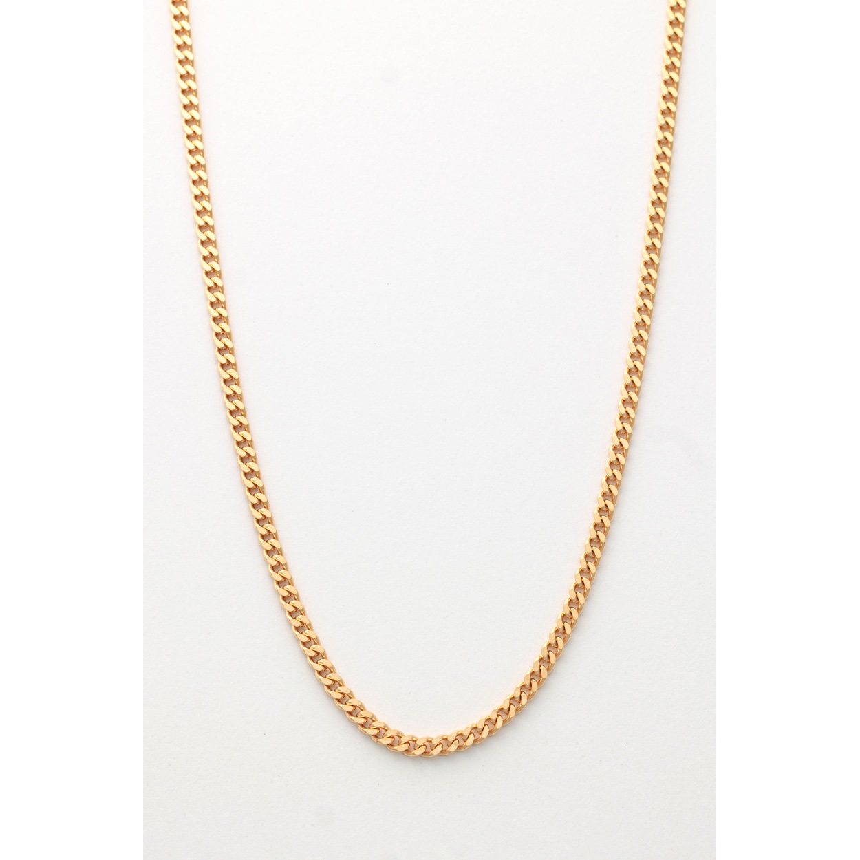18金2面シングル編み喜平ネックレス(約10g 長さ約50cm)<06 GD>(キン-フリー)