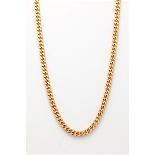 18金2面シングル編み喜平ネックレス(約30g 長さ約50cm)<06 GD>