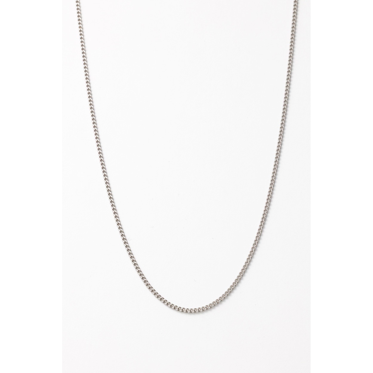 プラチナ850/2面シングル編み喜平ネックレス(約2g･長さ約45cm)<06 従販>(プラチナ-フリー)