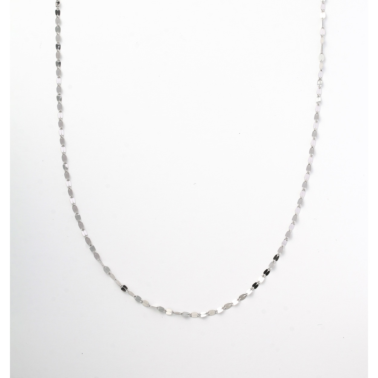 純プラチナペタルチェーンネックレス(約1g･長さ約42cm)<06 従販>(プラチナ-フリー)