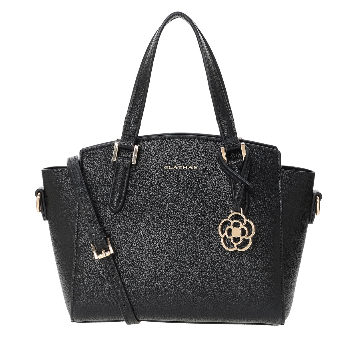 CLATHAS(クレイサス) 2wayハンドバッグ HB-001 SL BK<06 従販>(ブラック-フリー)