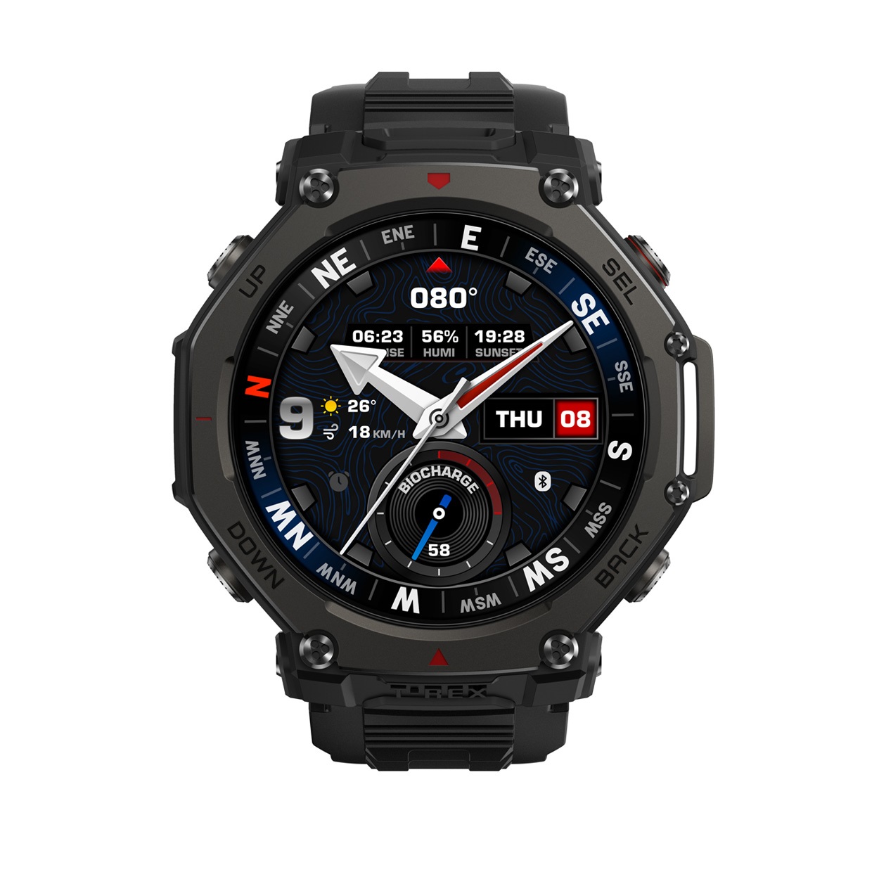 amazfit(アマズフィット) Amazfit T-Rex 3 Pro  48mm  SP170078 タクティカルブラック<06 従販>(文字盤:液晶-フリー)