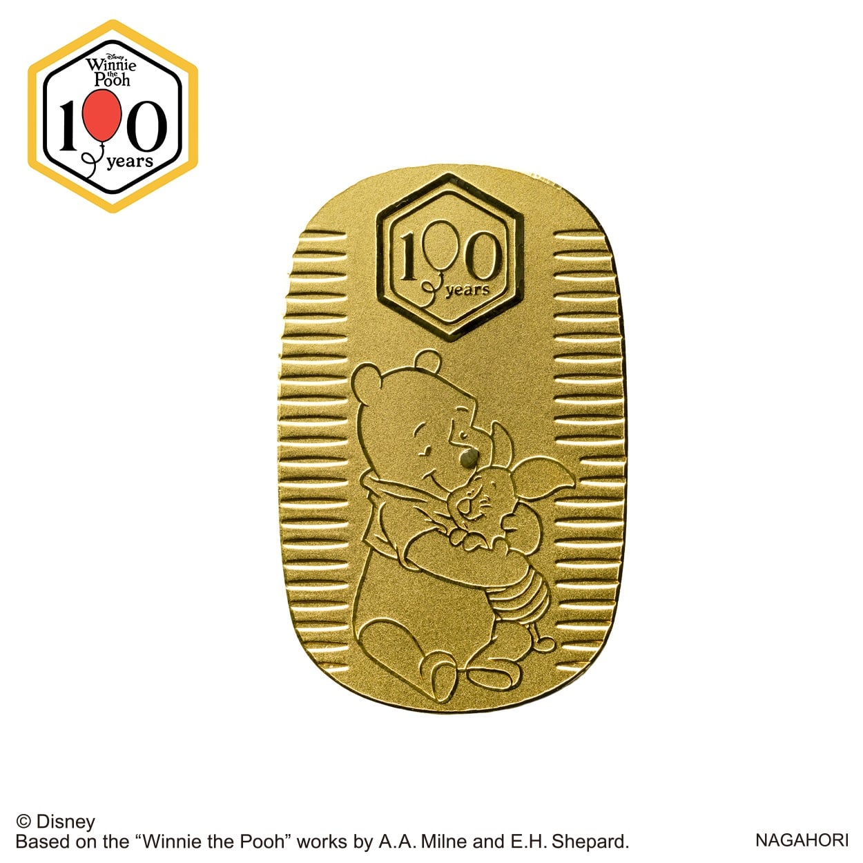 「くまのプーさん」100周年記念/純金小判10g<07 超ナツ>(キン-10g)