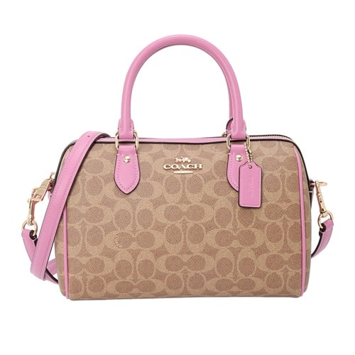 COACH(コーチ) ローアン サッチェル バッグ・シグネチャー キャンバス CV961 IMXVS<07 超ナツ>