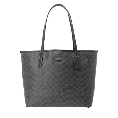 COACH(コーチ) シティ トート バッグ・シグネチャー キャンバス CV976 QBMI5<07 超ナツ>