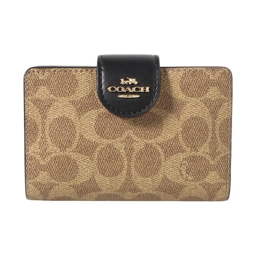 COACH(コーチ) ミディアム コーナー ジップ ウォレット・シグネチャー キャンバス CW786 IMQRX<07 超ナツ>