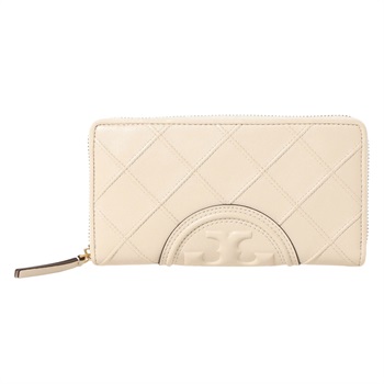 TORY BURCH(トリーバーチ) フレミングソフトジップ コンチネンタルウォレット 140344 122<08 予約会>(ニュークリーム-フリー)